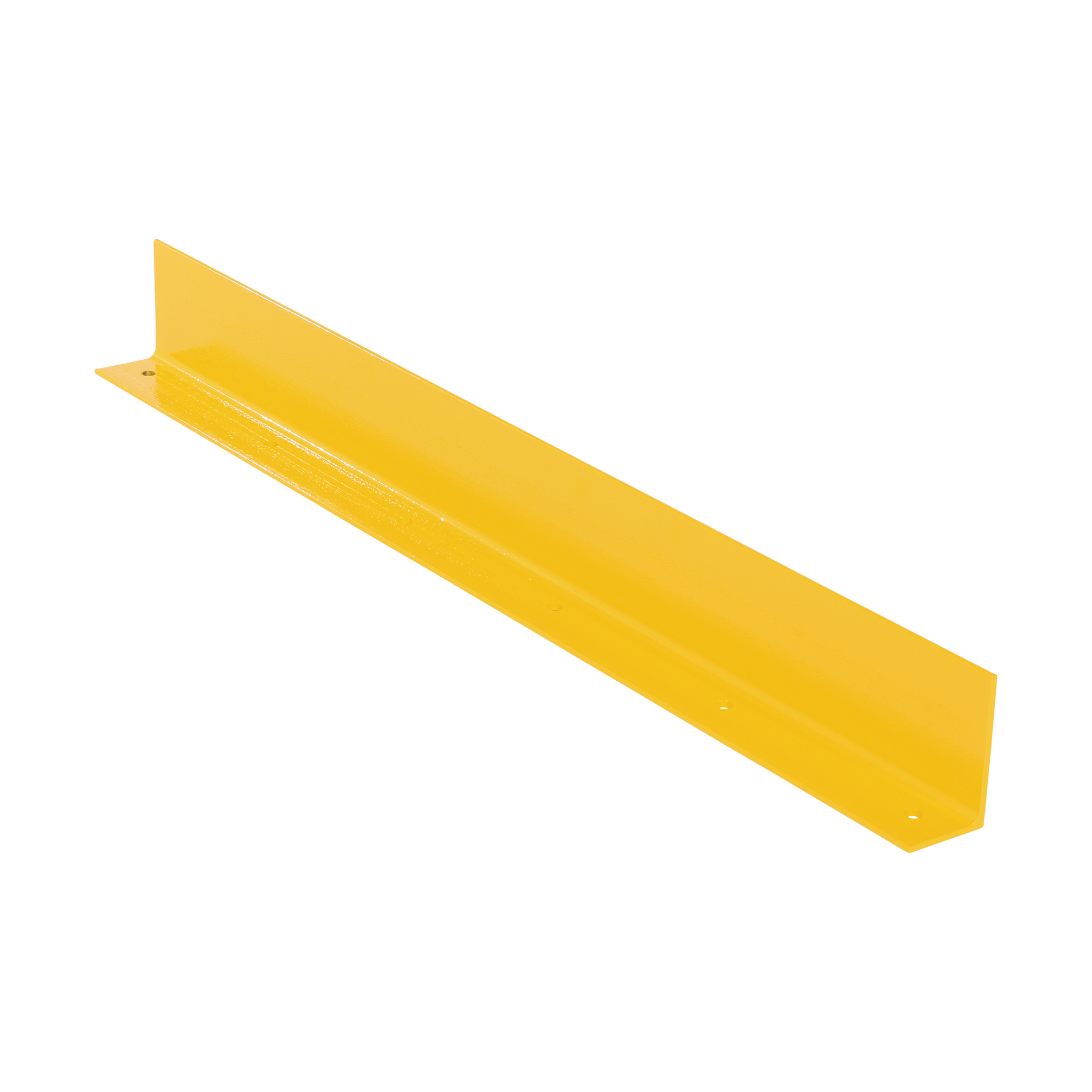 Vestil Steel Floor Safety Curb - 48in. Length, 0.375in. Thickness, Yellow, Model# FSC-38-48-YL